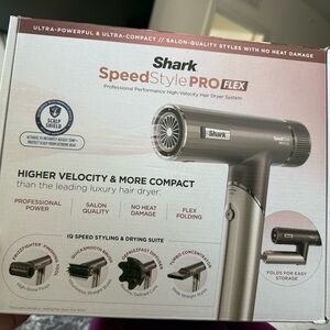 Shark SpeedStyle PRO FLEX Hair Dryer - Silver